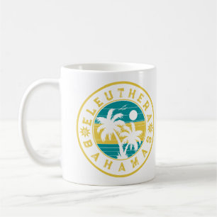 Eleuthera Island Bahamas Palm Tree Souvenirs Kaffeetasse