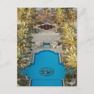 Elevated view Herods Palace Hotel swimming pool Postkarte