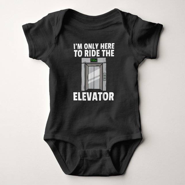 Elevator Buttons Mechanic Technician Baby Strampler (Vorderseite)