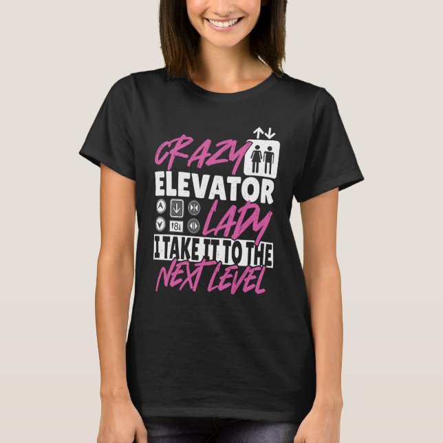 Elevator Lady Next Level T-Shirt (Vorderseite)