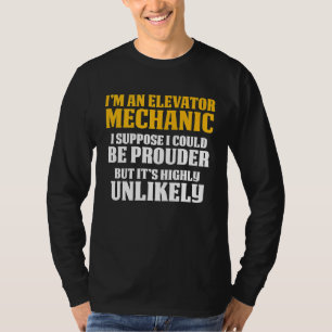 Elevator Mechanischer Wartungsprüfer T-Shirt