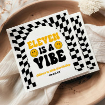 Eleven Is A Vibe Retro 11. Geburtstagsfeier