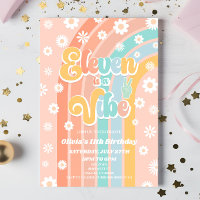 Eleven ist eine Vibe Rainbow Daisy 11. Geburtstags