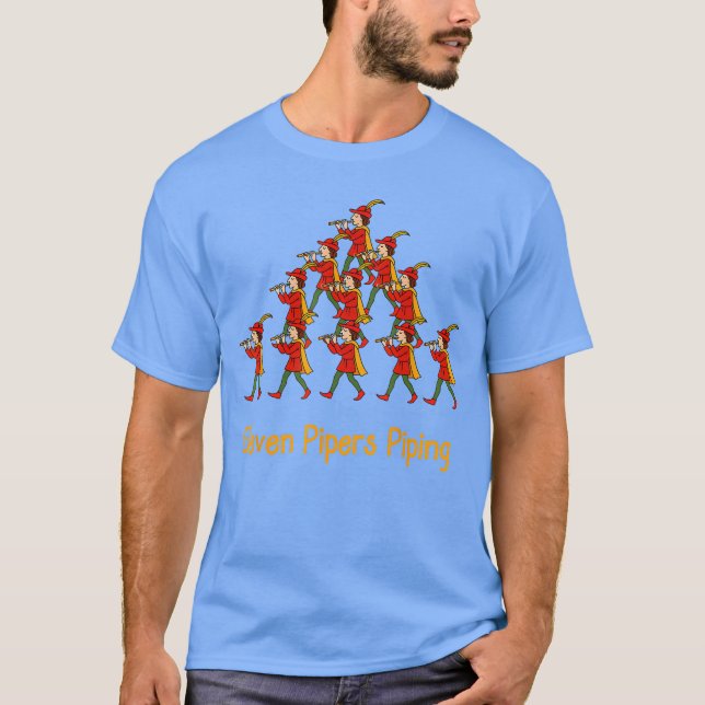 Eleven Pipers Pipingwelve Days of Christmas family T-Shirt (Vorderseite)