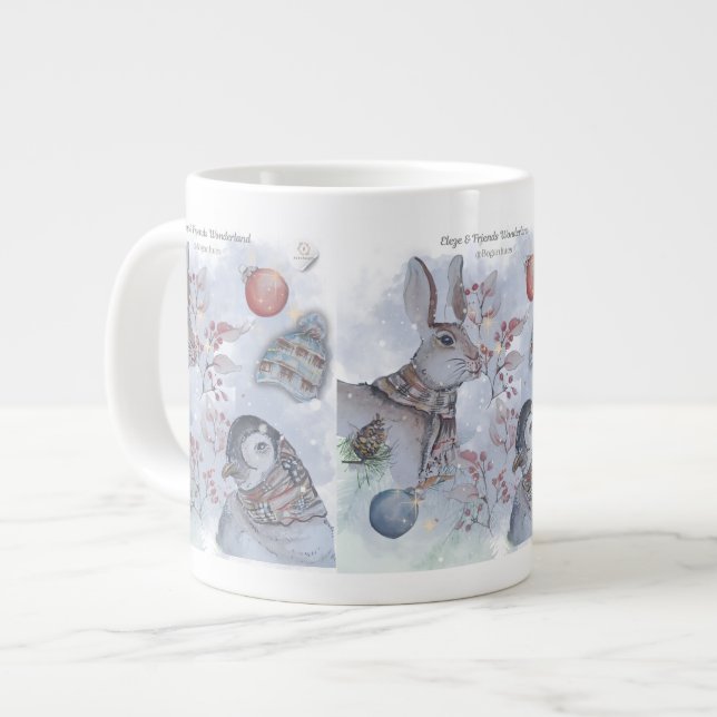 Eleze & Friends Series Boganhues Print Jumbo-Tasse (Vorderseite Links)
