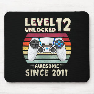 Elf 11-jähriger Geburtstag Junge Lustiger Gamer 11 Mousepad