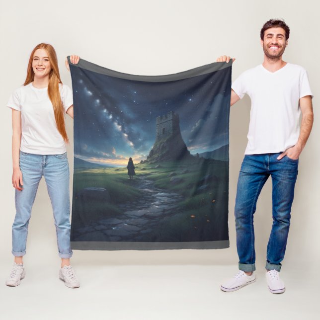Elf Ancient Ireland Nachthimmel Fleece-Decke Fleecedecke (Beispiel)