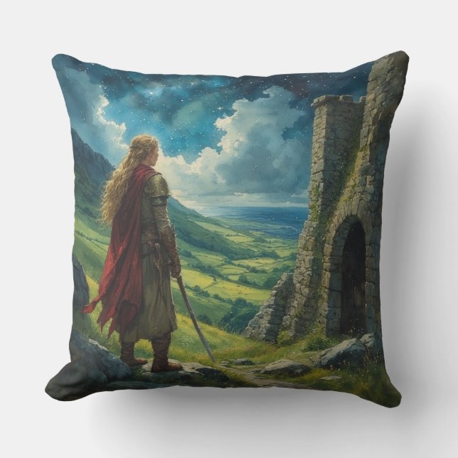Elf Ancient Ireland Under the Sky Pillow Kissen (Vorderseite)