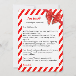 Elf-Ankunftsbrief   Sonderlieferung vom Nordpol Feiertagskarte