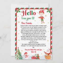 Elf Arrival Letter Hello From Your Elf Elf Notes Einladung