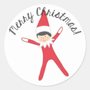 Elf auf dem Aufkleber