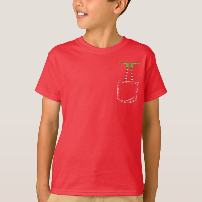 Elf Auf den Kopf in gehefteter Tasche T-Shirt (Vorderseite)
