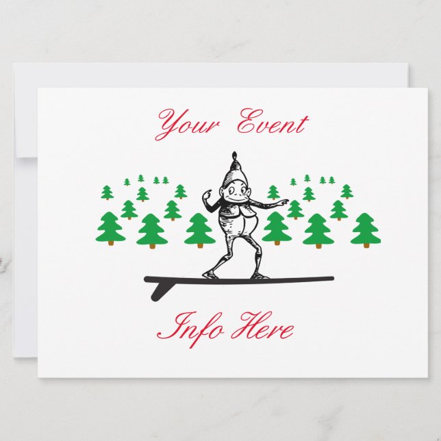 Elf auf einer Surfboard Thunder_Cove (Vorderseite)