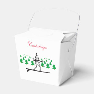 Elf auf einer Surfboard Thunder_Cove Geschenkschachtel