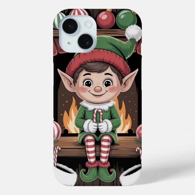 Elf auf Shelf Weihnachten Niedlich iPhone / iPad F Case-Mate iPhone Hülle (Rückseite)