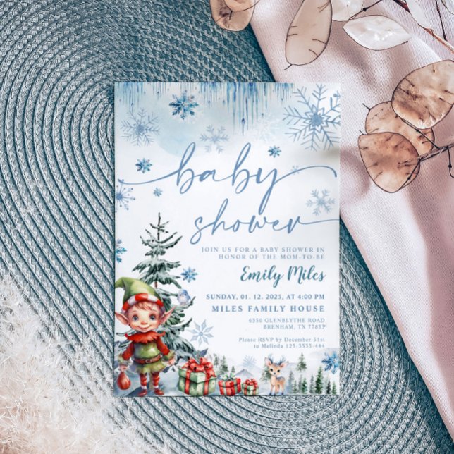 Elf Baby Shower Einladung (Von Creator hochgeladen)