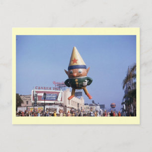 Elf-Ballonparade, Los Angeles Vintage Postkarte