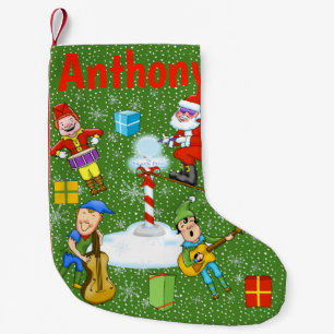 Elf Band Christmas Strumpf Kleiner Weihnachtsstrumpf