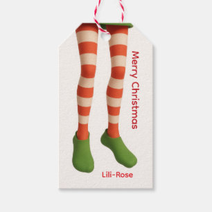 Elf-Bein-Weihnachts-Geschenkanhänger   Nordpol-Fei Geschenkanhänger
