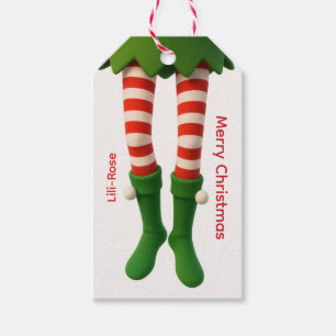 Elf-Bein-Weihnachts-Geschenkanhänger Nordpol-Fei Geschenkanhänger