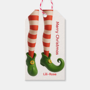 Elf-Bein-Weihnachtsgeschenkanhänger Nordpol-Feie Geschenkanhänger