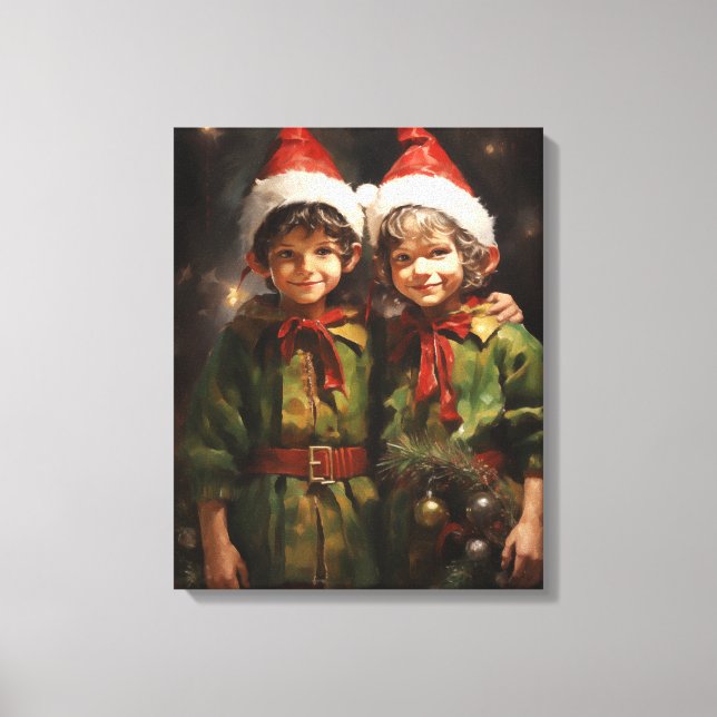 Elf Bestie Friends Leinwanddruck (Vorderseite)