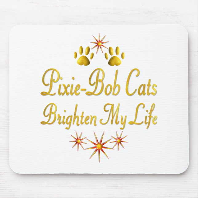 Elf-Bob Katzen erhellen mein Leben Mousepad (Vorne)