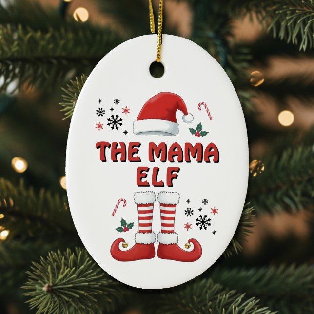 Elf Boots Santa Claus Hat White Christmas Keramik Ornament (Elf Boots Santa Claus Hat White Christmas Ceramic Ornament
)