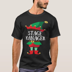 Elf Bühne Manager Weihnachtsgruppe Matching T-Shirt