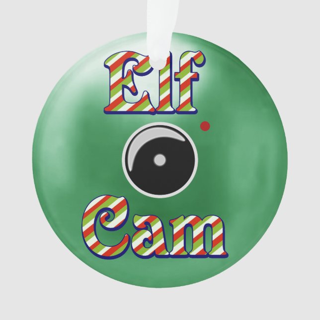 Elf Cam Christmas Ornament/Elf Camera North Pole Ornament (Vorderseite)