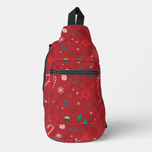 Elf Candy Schachbrett Pattern Crossbody Bag