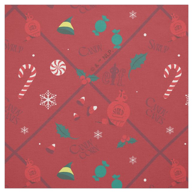 Elf Candy Schachbrett Pattern Stoff (Muster)