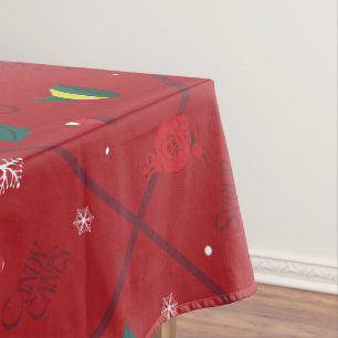 Elf Candy Schachbrett Pattern Tischdecke