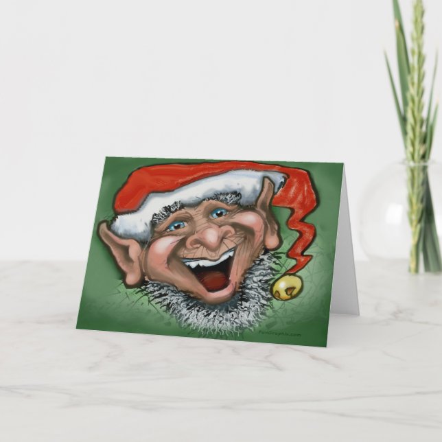 Elf Card Feiertagskarte (Vorderseite)