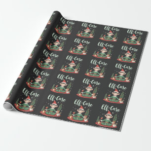 Elf Care Funny Christmas Elf Magische Selbstversor Geschenkpapier