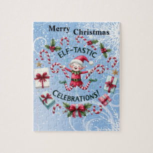 Elf Celebrating Weihnachten Puzzle