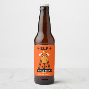 Elf Christmas Drink Bierflaschenetikett