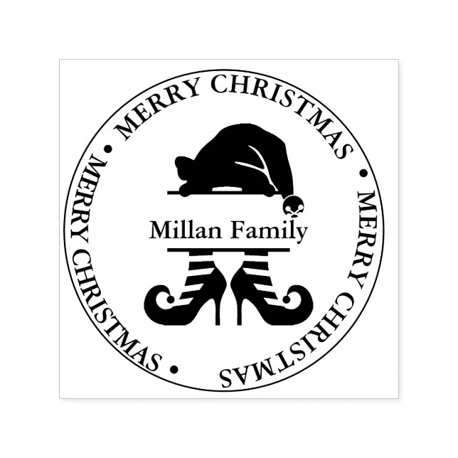 Elf Christmas Girl theme Permastempel (Design)