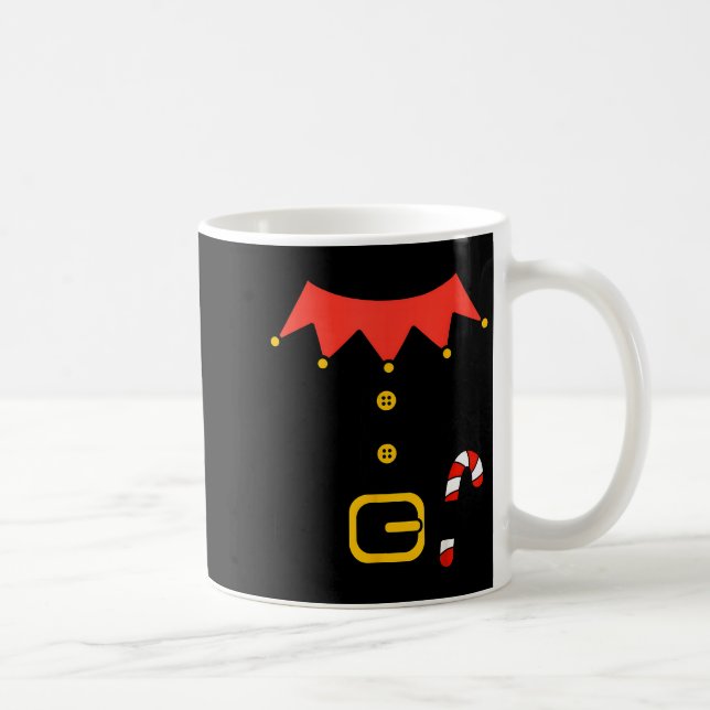 Elf Christmas Halloween Costume Mens Womens Boys G Kaffeetasse (Rechts)