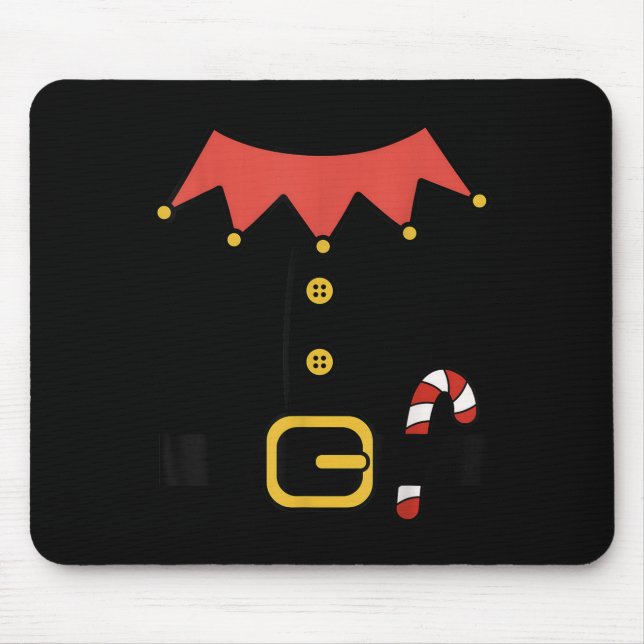 Elf Christmas Halloween Costume Mens Womens Boys G Mousepad (Vorne)