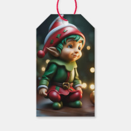 Elf Christmas Holiday Geschenk Tag Geschenkanhänger