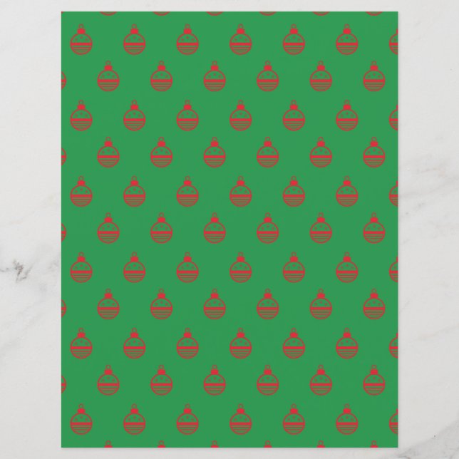 Elf Christmas Scrapbook Paper (Vorderseite)