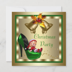 Elf-Christmasparty mit High Heels Einladung
