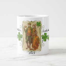Elf Couple St. Patrick Day Tasse Geschenk für sie