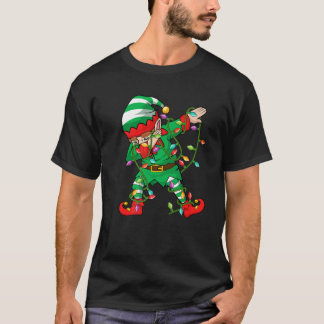 Elf Dab Lover Xmas Family Matching Elf Dabbing Chr T-Shirt