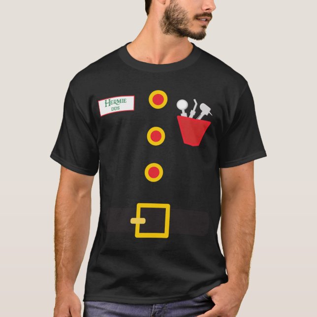 Elf Dentist Funny Christmas T-Shirt (Vorderseite)