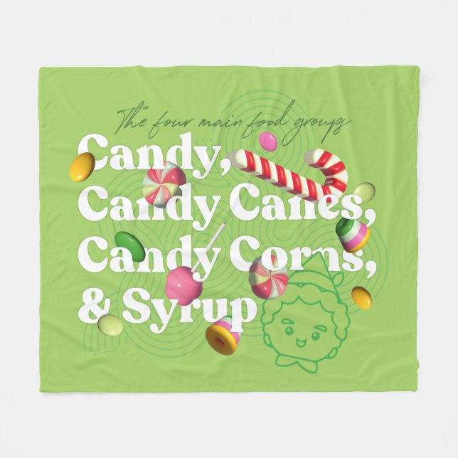 Elf der Film | Die vier Hauptnahrungsgruppen Fleecedecke (Vorderseite (Horizontal))