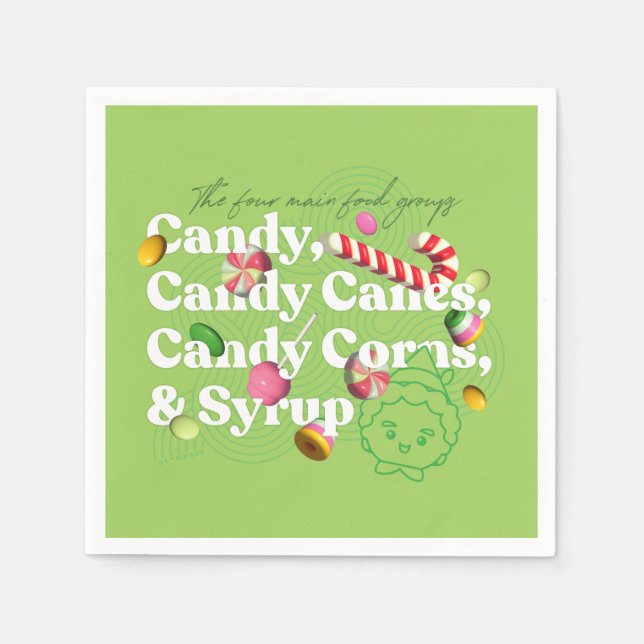 Elf der Film | Die vier Hauptnahrungsgruppen Serviette (Vorderseite)