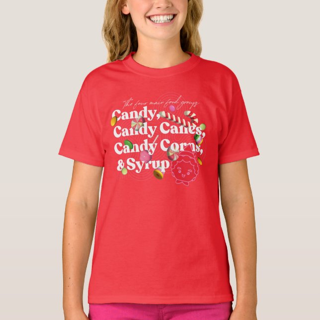 Elf der Film | Die vier Hauptnahrungsgruppen T-Shirt (Vorderseite)