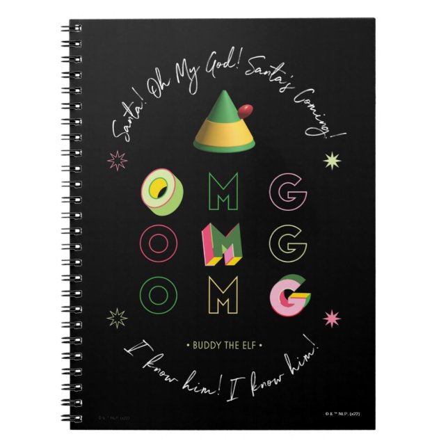 Elf der Film | Santa OMG Notizblock (Vorderseite)